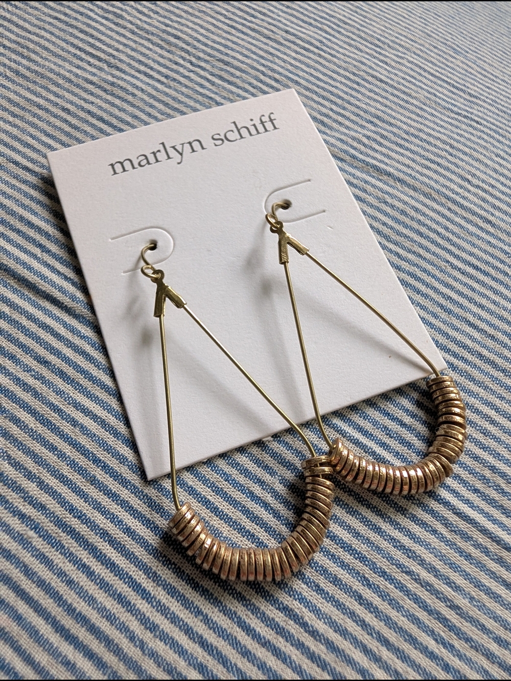 Marlyn Schiff Heishi Teardrop Earrings